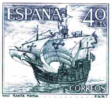 Spanish 
40 centavo stamp, 1964